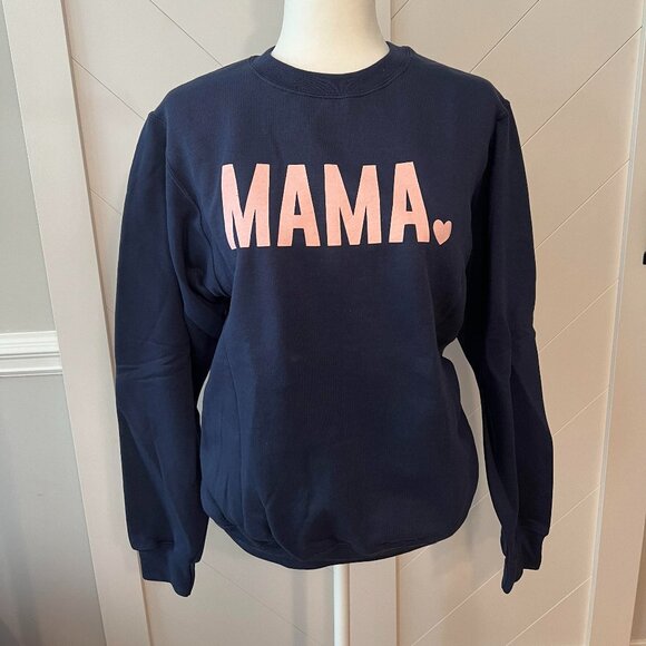 Tops - Mama with Heart Detail Sweatshirt
